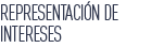 representación de intereses